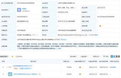 市場觀察丨歐派家居參股成立新公司“天工智家”，發力信息技術咨詢服務